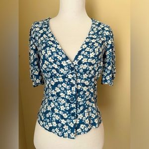 Reformation Madeline top in Raquel print size 2. Excellent condition!